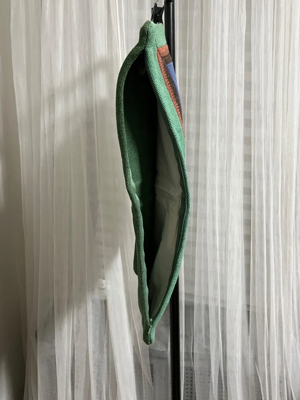 West Elm. Emma CVhamberlain Pieced Solid Stripe Pillow Cover.  Sz. 20